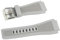 EDVENA Armbänder 24 Mm Kompatibel Mit Bell & Ross BR-01 BR-03 Silikon-Uhrenarmband Mit Werkzeug(Grey Silver buckle)