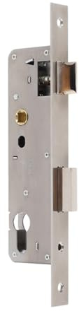 ACESOME 1Pcs Stainless Steel Mortice Lock, 50mm /1.97in Door Lock for Internal Door, Single-Point Mortice Deadlock, Aluminum Mortise Locks for Aluminium,Wooden Doors (8535)