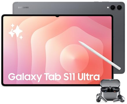 Samsung Galaxy Tab S11 Ultra con 3 anni di garanzia & Galaxy Buds3 Pro, Tablet AI, Wi-Fi, Design Ultra-Sottile, DeX, RAM 12GB, 512 GB, Batteria a Lunga Durata, Gray [Versione Italiana]