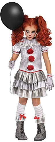 Fun World Penny Vice Horror-Clown-Kostüm für Kinder - Carnevil - Kindergröße: 146-152 - Horror Verkleidung Halloween Karneval & Motto-Party