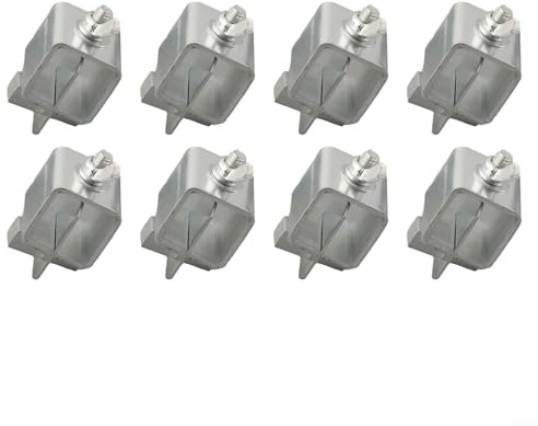 8Pcs Butt Welding Clamps for Sheet Metal - Adjustable Welding Positioner Fixture, Galvanized Steel Clips with Rust-Proof Coating, Silver 5cm x 2.5cm for