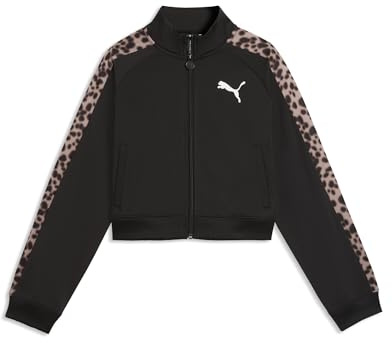 PUMA Mädchen T7 Animal Relaxed Trainingsjacke 152, Black