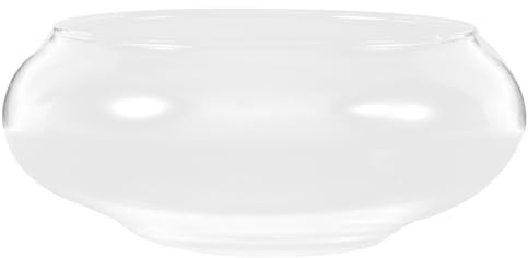 SHINEOFI Glass Fish Tank Bowl for Turtle and Goldfish with Viewing and Spacious Design, Elegant Glass Aquarium Suitable for Home Decor and Office Use