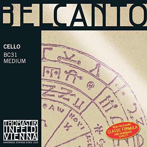 Thomastik Einzelsaite für Cello 4/4 Belcanto - G-Saite Spiralkern, Chrom umsponnen, mittel