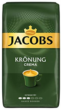 Jacobs Kaffeebohnen Krönung Crema, 4er Pack, 4 x 1 kg Bohnenkaffee
