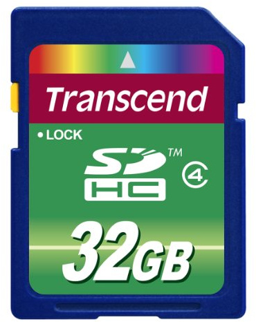 Transcend 32GB SDHC Class 4 (Standard) Memory Card