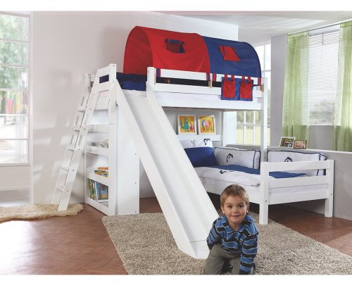 Relita Bett, blau/rot