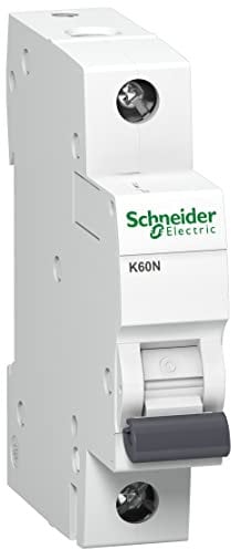 Schneider A9K01120 Disjoncteur K60N 1P, 20 A, B, 6 kA.