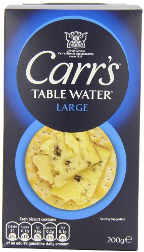 Carrs Table Water Biscuits 200 g (Pack of 16)