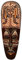 Wogeka Schöne 50 cm Holz Wandmaske Gekko Gecko Tier Afrika Maske 61