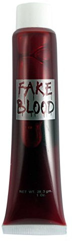 Tube de faux sang, rouge