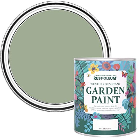 Rust-Oleum Green Mould Resistant Garden Paint in Matt Finish - Bramwell 750ml