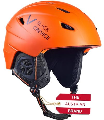 Black Crevice Erwachsene Skihelm Streif, matt orange/schwarz, XL…