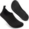 Mabove Badeschuhe Wasserschuhe Schwimmschuhe Herren Damen Strandschuhe Aquaschuhe Barfussschuhe Neopren Surfschuhe(Schwarz LXY,46/47 EU)