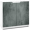 Vladon Sideboard Logan, Made in Germany, Kommode mit 2 Türen, Weiß matt/Beton dunkel Optik (82 x 78 x 37 cm)