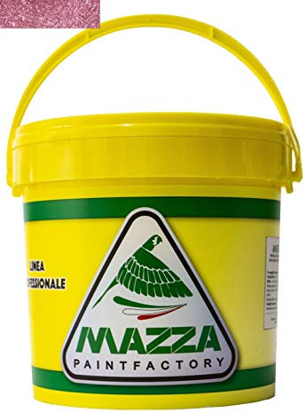 MAZZA Pittura Decorativa Per Interni Effetto Antiche Terre Lt 5 Magic Paint Colorificio Vernice Muro Effetto Multicolor Puntinato Idropittura Murale Colorata (Rosso Bordeaux Medio Mp2107)