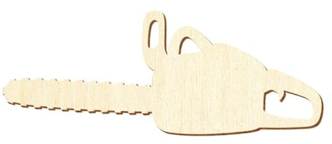 Holz Kettensäge - Deko Basteln 5-50cm, Größe:22cm, Pack mit:1 Stück