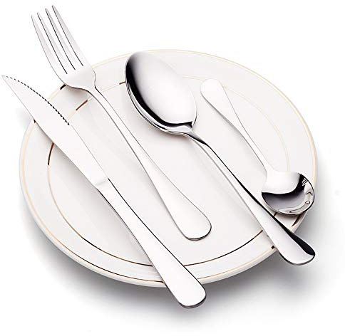 24 pc/set occidentali coltello in acciaio inox piatti scatola di imballaggio utensili utensili insieme di pranzo, mobili casa, cucina, ristorante