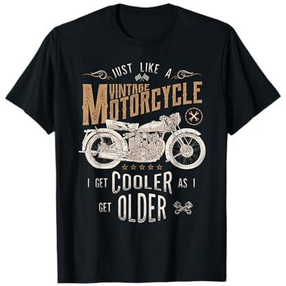 Tripping Yarns Vintage Motorcycle Cooler As I Get Older Biker, Classic Bike T-Shirt