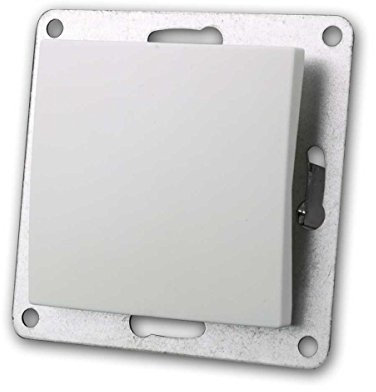 Confezione da 10 interruttori a levetta FLAIR bianchi, 250V~/10A, senza cornice, attacco a morsetto, adatti per scatole da incasso