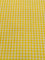 Tissu en polycoton vichy jaune au mètre à carreaux 114 cm de large