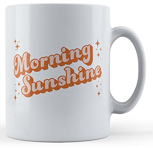 Funny Mug Morning Sunshine - Retro Style, Positivity Gift Mug, Ceramic, 11fl.oz.