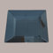 Lucgel piatto quadrato rigido plastica nero in PS 23x23H1,8 cm Riutilizzabile Ideale per Party - 25 pezzi -
