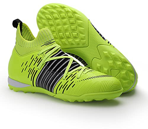 WOWEI Fußballschuhe Herren High Top Stollen Spikes Cleats Sport Outdoor Athletics Fussballschuhe für Jungen Kinder Professionelle Trainingsschuhe Fußballschuhe Stiefel Wettkampf Unisex (41EU)