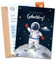 MeinBaby123® 10 Einladungskarten Kindergeburtstag Jungs | süße Geburtstagseinladungen für Kinder | Astronaut Einladungskarten | inkl. 10 Briefumschläge | Premium Qualität (Astronaut V1)