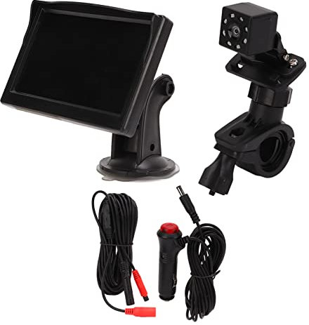 Baby Auto Monitor, 5 Zoll Baby Autositz Monitor HD Bildschirm DC 12 V wasserdichte Rückfahrkamera Recorder für Auto LKW SUV