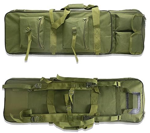ACEXIER 81cm / 94cm / 115cm Taktisches Jagdgewehr Waffenkoffer Airsoft Waffentasche Outdoor Militär Schießen Scharfschützengewehr Carry Protection Rucksack (81CM,Green)