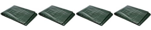CAO 8609 Camping Bâche 4 x 3 m Vert (Lot de 2)