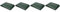 CAO 8609 Camping Bâche 4 x 3 m Vert (Lot de 2)