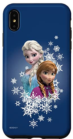 Hülle für iPhone XS Max Disney Frozen Anna und Elsa Schwestern und Schneeflocken