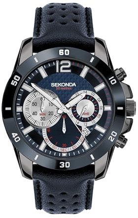 Sekonda Unisex-Adult Analog Japanese Quartz Watch with Leather Strap 30192