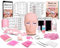 Ruicen Kit d'extension de cils pour débutants avec tutoriels vidéo, manuel, tête de mannequin, tableau de cartographie d'entraînement et plus d'outils d'extension de cils