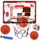 Mini Basketballkorb Set für Kinder, Indoor Basketball Set mit 3 Ball/LED-Licht/Scoreboard/Challenge-Modus/Pumpe, Sport Spielzeug für Büro Zuhause Outdoor Basketballbrett Wandmontage (Rot)