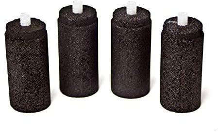 LifeSaver® Bottle | Lot de 4 filtres à charbon actif de rechange pour bouteille filtrante | Bouteille d'eau potable pour le camping jusqu'à 250 litres | Désinfectant portable pour la préparation