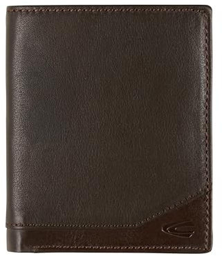 camel active Herren RFID-geschützte Geldbörse aus echtem Leder Braun, Menswear-M