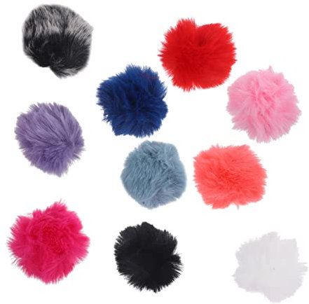 Uonlytech Mic Muff Windschutzscheibe Revers Mikrofon Winddichte Abdeckung Pelzigen Windschutzscheiben Muffs für Handmikrofon * 10