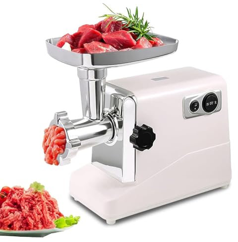 GAYAYAS Hachoir à Viande électrique pour Viande, kebbe, légumes, Salade, Multifonction Domestique Lavement Hache, broie, râpe, Hache pour Les Cuisines
