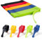 OneLeaf 120 Stück Kabel-Organizer, 15,2 x 1,27 cm, Wiederverwendbare Kabelbinder mit Haken und Schlaufe, Bunte Befestigungskabelbinder, Drahtmanagement für Zuhause, Büro, Rechenzentren und Elektronik