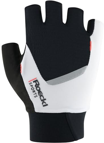 Roeckl Sports Diamante 2 Damen Fahrrad Handschuhe kurz weiß/schwarz 2025: Größe: 7