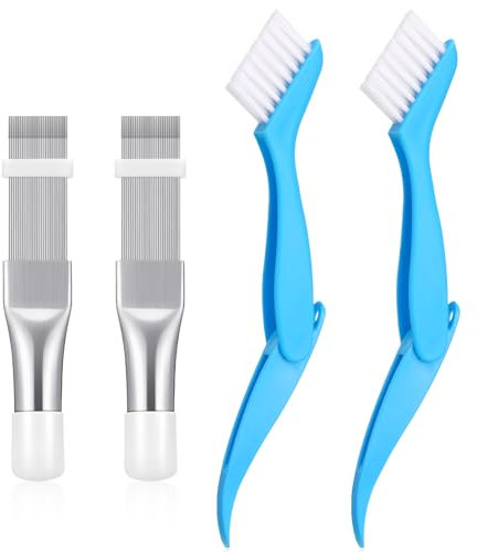 Lot de 4 peignes à condensateur pour sèche-linge - Peigne de nettoyage pour sèche-linge, climatiseurs, réfrigérateurs, Verda