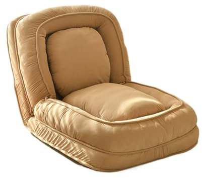 PBENO Sofa Stuhl Human Dog Kennel Lazy Verstellbares Sofa kann zu Hause schlafen und liegen, Schlafzimmer, Tatami, faltbar, einzelnes kleines Schlafsofa Schlafzimmerstuhl(Curry)