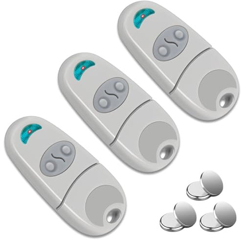 433,92 MHz apriporta garage, 3 pezzi telecomando porta garage compatibile con 432EV, 2 canali