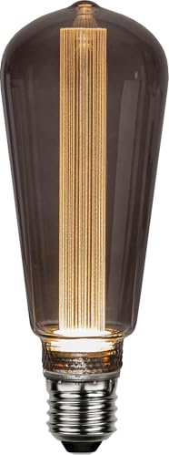Star LED Deko-Glühbirne,Decoled New Generation Classic Mood', E27, Edison-Form, rauchgrau, H 16,4cm