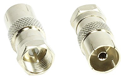 Good Connections® SAT TV Adapter - F-Stecker an Koax (IEC) Buchse