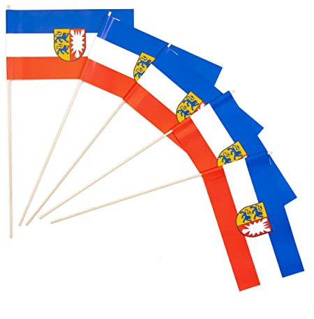 Everflag Papierfähnchen: Schleswig-Holstein mit Wappen 250er Packung