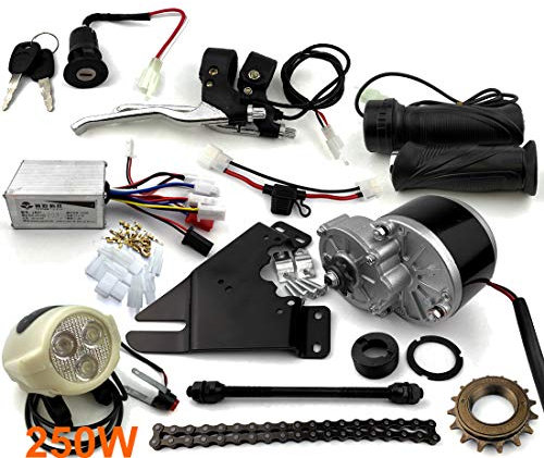 L-faster 24V 250W Electric Bike KIT DE Conversion E-Bike KIT Electric Scooter VÉLO GNG Moteur Electrique (Side-MONTÉE)